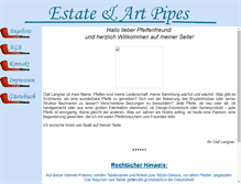 Tablet Screenshot of estate-art-pipes.de